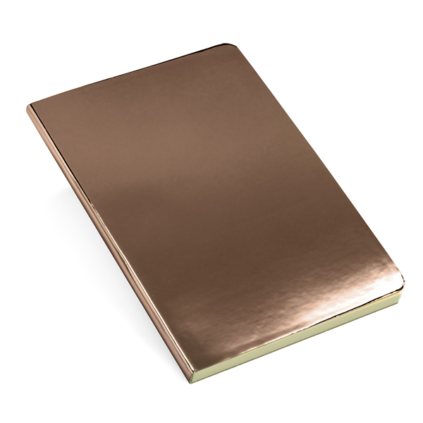 Personalised Mirror Notebooks Bronze