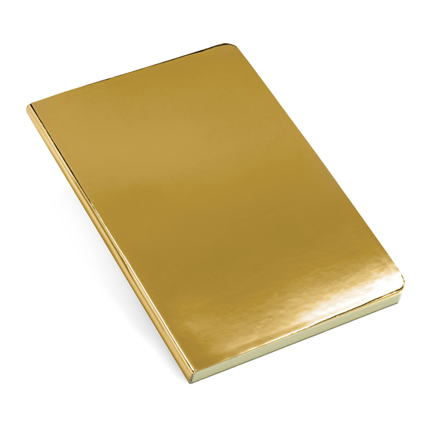 Personalised Mirror Notebooks Gold