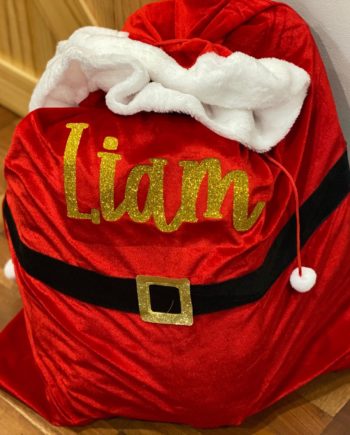 Personalised Velvet Santa Sack