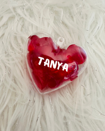 Personalised Heart Shaped Baubles