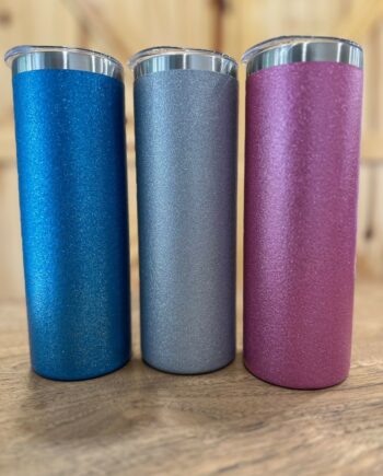Personalised Glitter Long Tumblers