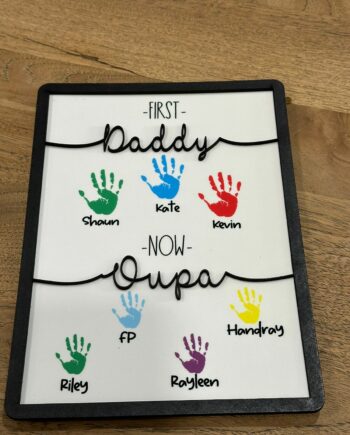 Personalised Wall Sign for Granddad, Oupa, or Pops