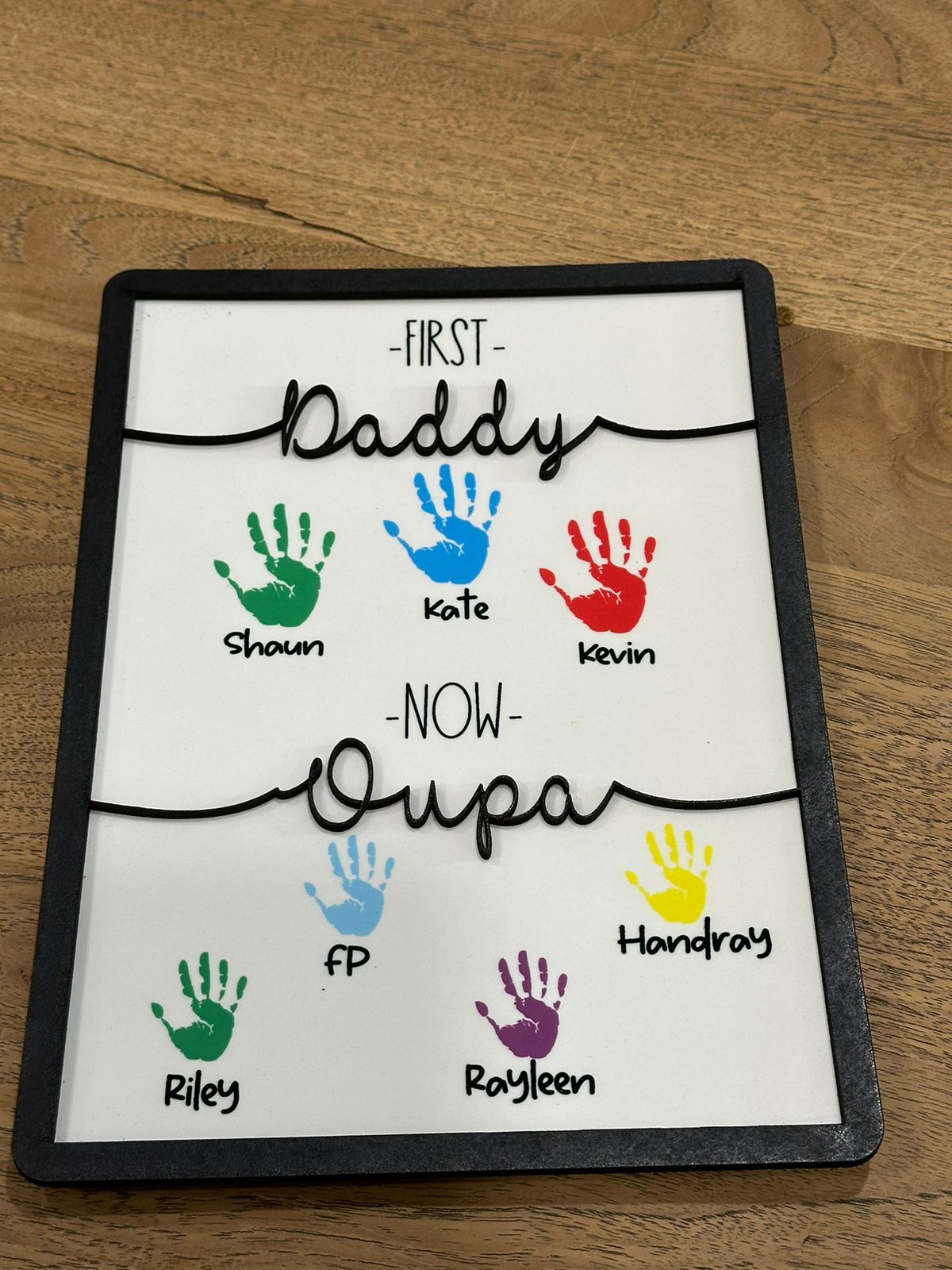 Personalised Wall Sign for Granddad, Oupa, or Pops